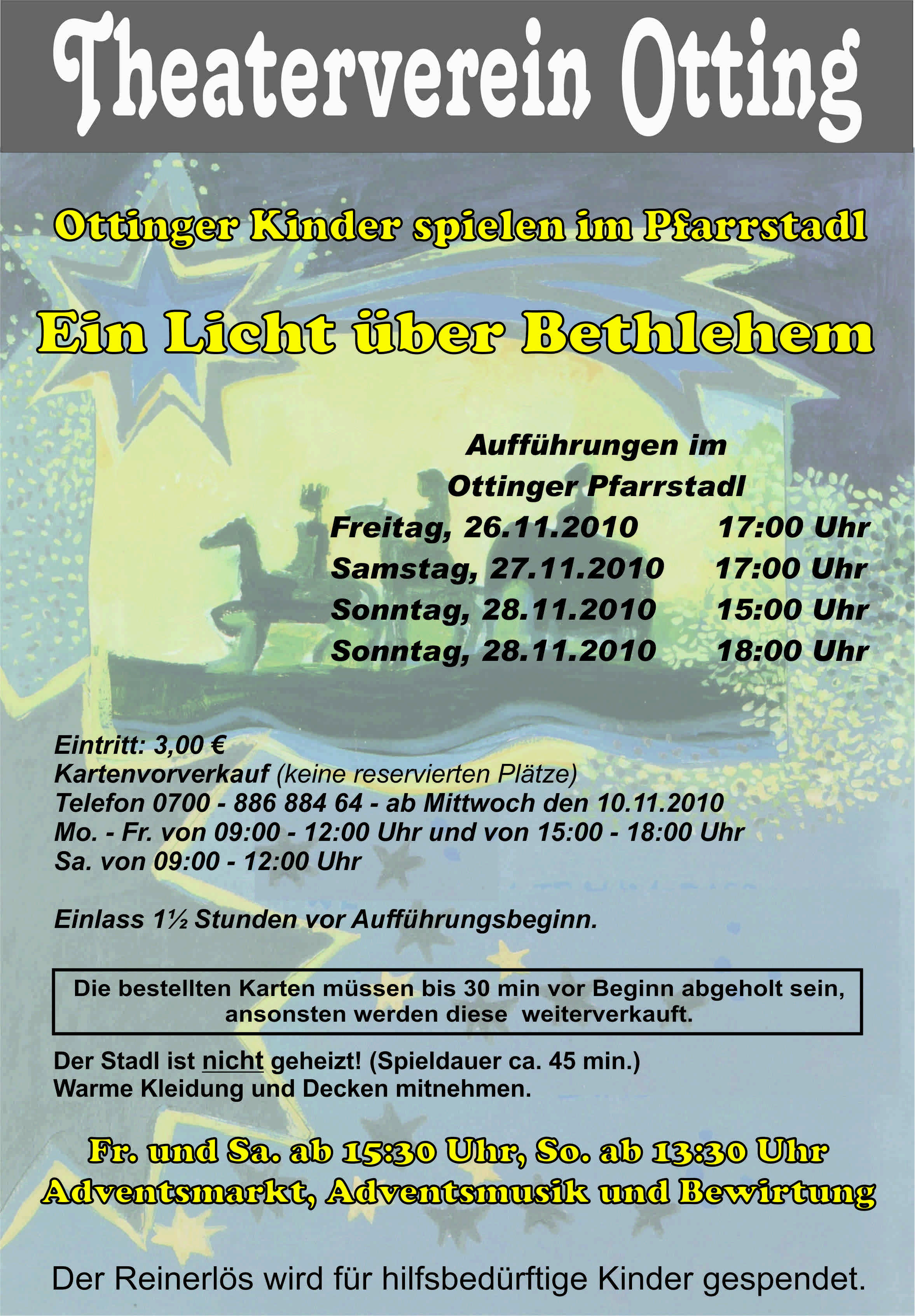 Stallweihnacht im Pfarrstadl Otting